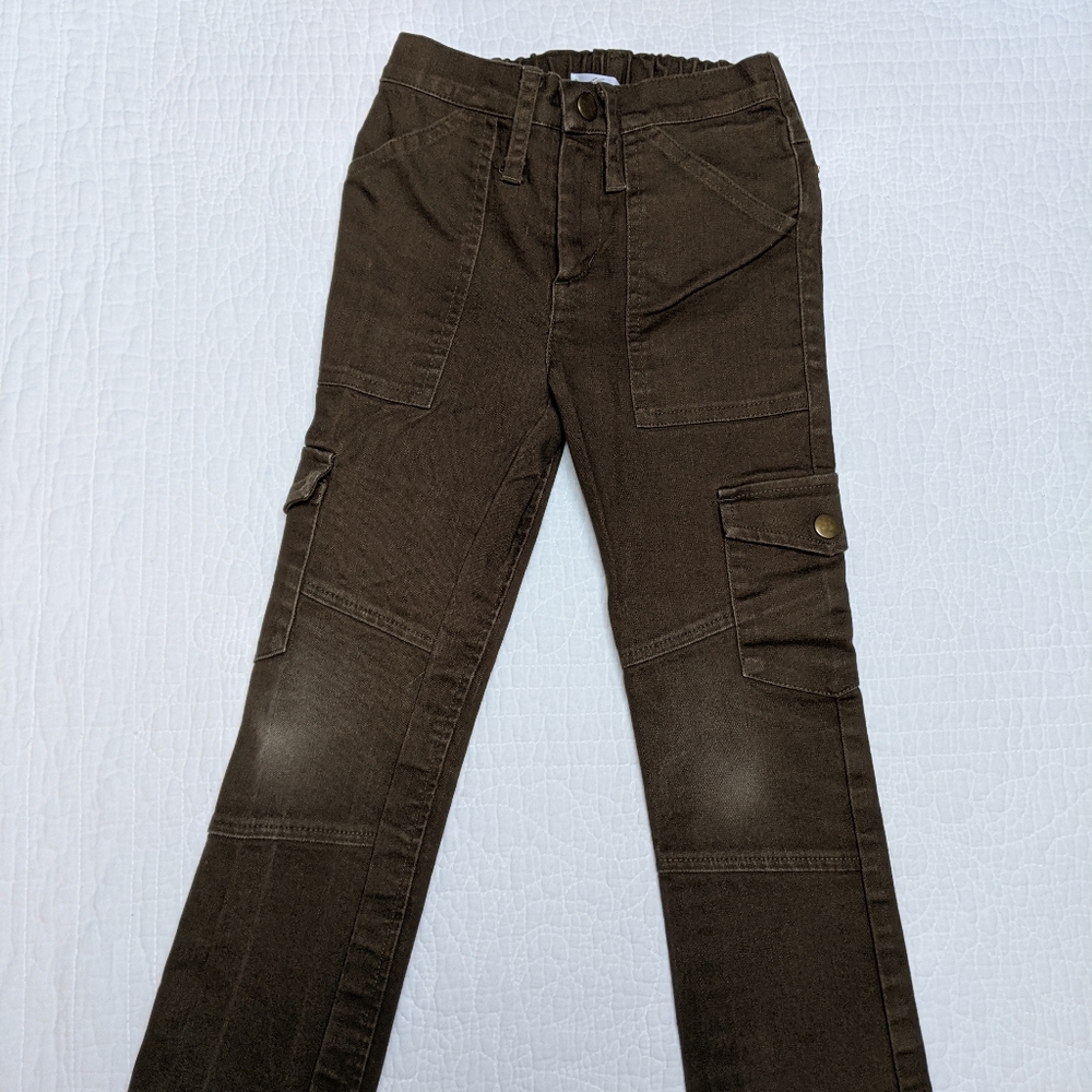 Flora and Henri brown denim pants, size 4